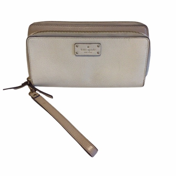 kate spade Handbags - Kate Spade Anita Grove Street Leather Double Zipper Wallet Two Tone‎
